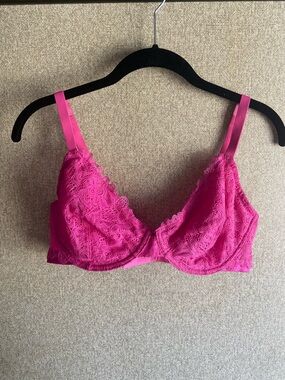 SOMA pink plunge bra lightly lined size 36DD